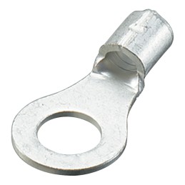 1 Pack of 20 - Nichifu, R1.25 Uninsulated Ring Terminal, M3 Stud Size, 0.25mm² to 1.65mm² Wire Size