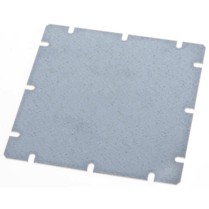 1 pcs - Fibox Steel Mounting Plate, 1.5mm H, 148mm W, 148mm L for Use with MNX Series