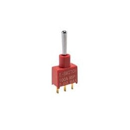 1 pcs : 100AWSP1T1B4M2RE - Toggle Switches SPDT ON-ON PC MNT