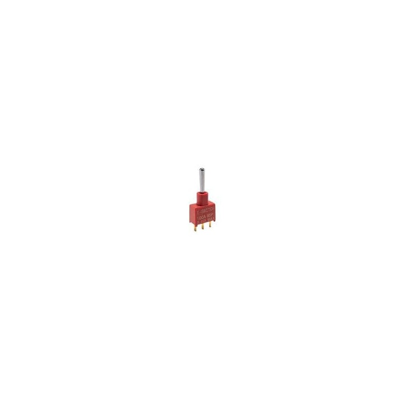 1 pcs : 100AWSP1T1B4M2RE - Toggle Switches SPDT ON-ON PC MNT