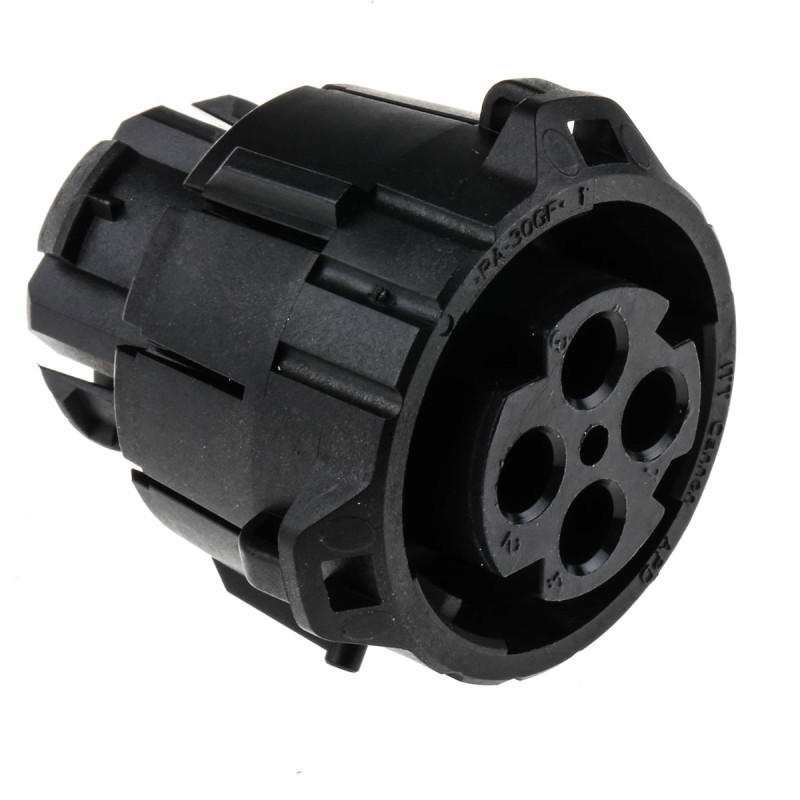 100 pcs - ITT Cannon, APD 4 Pole Din Plug, DIN 72585, 48 V dc IP67, IP69K, Male, Cable Mount