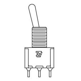 1 pcs : A201SDZQ04 - Toggle Switches Double Pole Double Throw