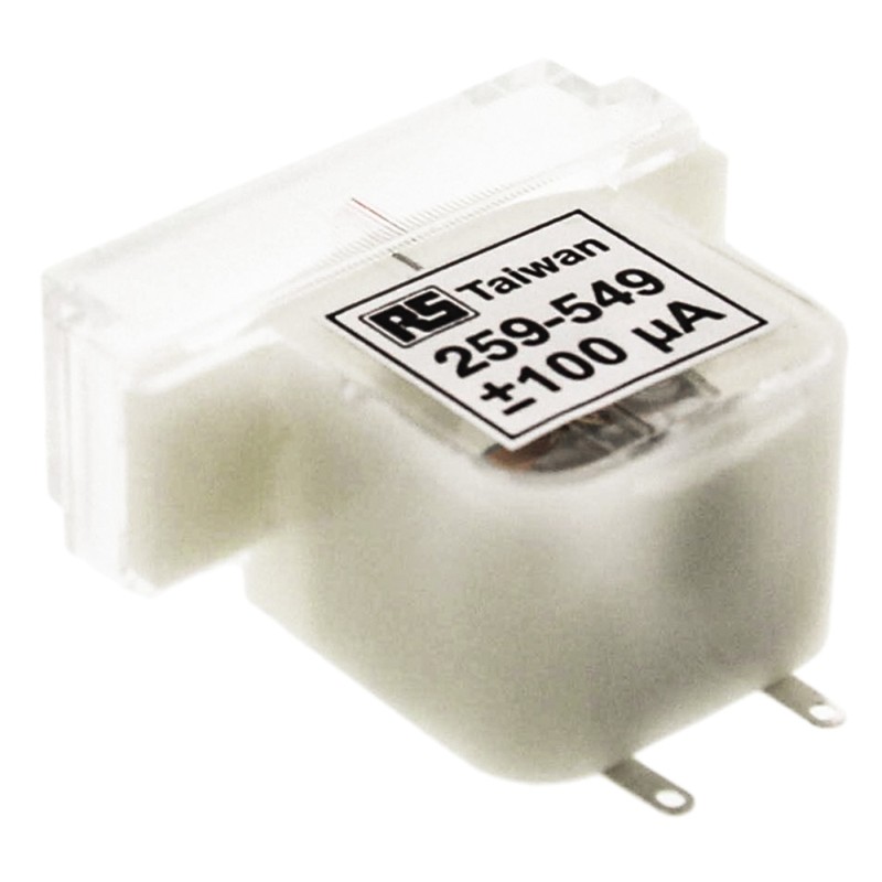 1 pcs - RS PRO Analogue Panel Ammeter 100μA x 50mm, ±20 %