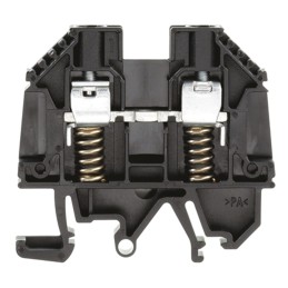 5 pcs - Weidmuller W Series Black Feed Through Terminal Block, 0.5 - 10mm², Single-Level, Screw Termination