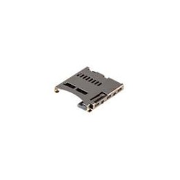 1 pcs : MSD-5-A - Memory Card Connectors 9 Positions, Push In, Auto Eject Out, SMT, 1.95 mm Height Above Board,