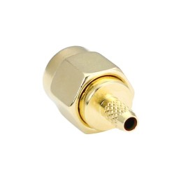 100 pcs - TE Connectivity, jack PCB Mount SMA Connector, Crimp Termination, Straight Body