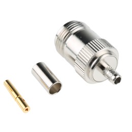 100 pcs - Amphenol RF, jack Cable Mount N Connector, 50Ω, Crimp Termination, Straight Body