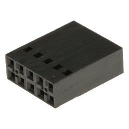 5 pcs - TE Connectivity, AMPMODU Short Point Female Connector Housing, 2.54mm Pitch, 10 Way, 2 Row