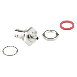 100 pcs - Amphenol RF, jack Panel Mount BNC Connector, 50Ω, Crimp Termination, Straight Body