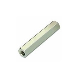 1 pcs : R40-1003002 - Standoffs & Spacers M4 x 30mm HEX SPACER BRASS 7mm A/F