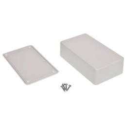 1 pcs - RS PRO Light Grey Polycarbonate Enclosure, IP54, 124 x 71.5 x 38mm