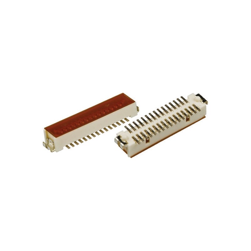 5 pcs - Hirose DF9 Series Straight Surface Mount PCB Header, 31 Contact(s), 1.0mm Pitch, 2 Row(s), Shrouded