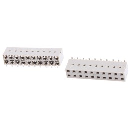 5 pcs - Amphenol Communications Solutions Straight Surface Mount PCB Socket, 20-Contact, 2-Row, 2.54mm Pitch, Solder Terminatio
