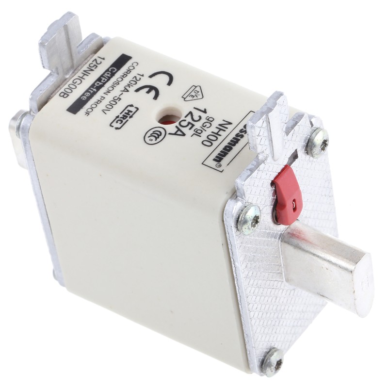 1 pcs - Eaton 125A Centred Tag Fuse, NH00, 500V ac