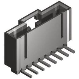 5 pcs - Molex SL Series Right Angle Through Hole PCB Header, 7 Contact(s), 2.54mm Pitch, 1 Row(s), Shrouded