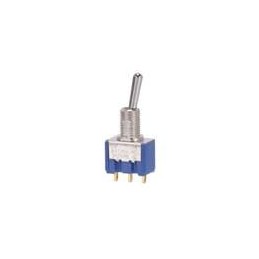 1 pcs : 8A1011C-Z - Toggle Switches SPDT, ON-ON, 10.5mm toggle, 1/4'-40 threaded bushing, solder lug terminals, 25mA @ 20V DC/6A