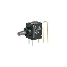 1 pcs : G18AV - Toggle Switches (ON)OFF(ON) .150 BAT VERTICAL PC .4VA