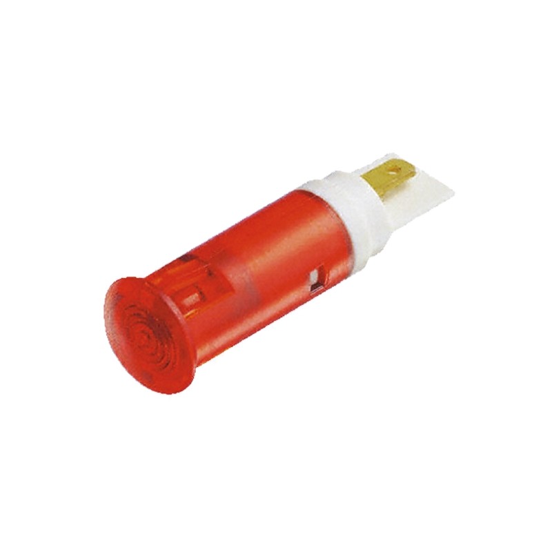 1 pcs - Signal Construct Red Panel Mount Indicator, 230V, 10mm Mounting Hole Size