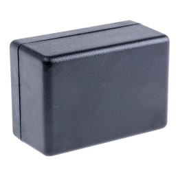 1 pcs - Hammond 1594 Series Black Flame Retardant ABS Enclosure, IP54, Black Lid, 81 x 56 x 28mm