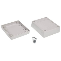 1 pcs - RS PRO Light Grey Polycarbonate Enclosure, IP54, 90 x 80 x 38mm