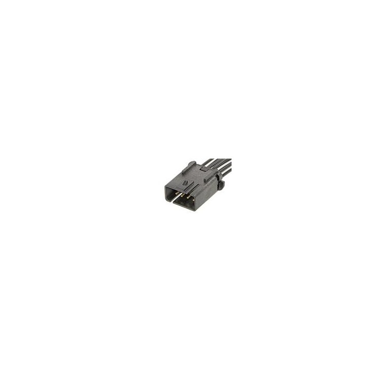 1 pcs : 205925-0010 - Heavy Duty Power Connectors MultiCat MPWR PLUG HSG 8CKT KEY A BLK