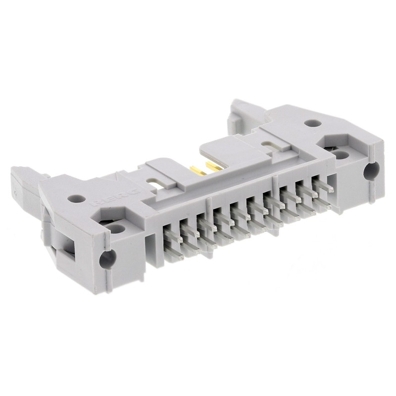 5 pcs - Amphenol Communications Solutions Quickie Series Straight Through Hole PCB Header, 20 Contact(s), 2.54mm Pitch, 2