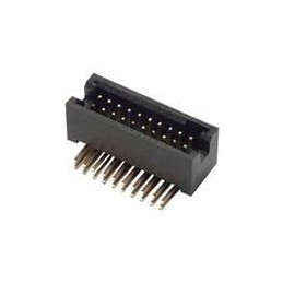 1 pcs : M50-4801245 - Headers & Wire Housings 12+12 DIL HORIZ GOLD SHROUDED PC TAIL HD