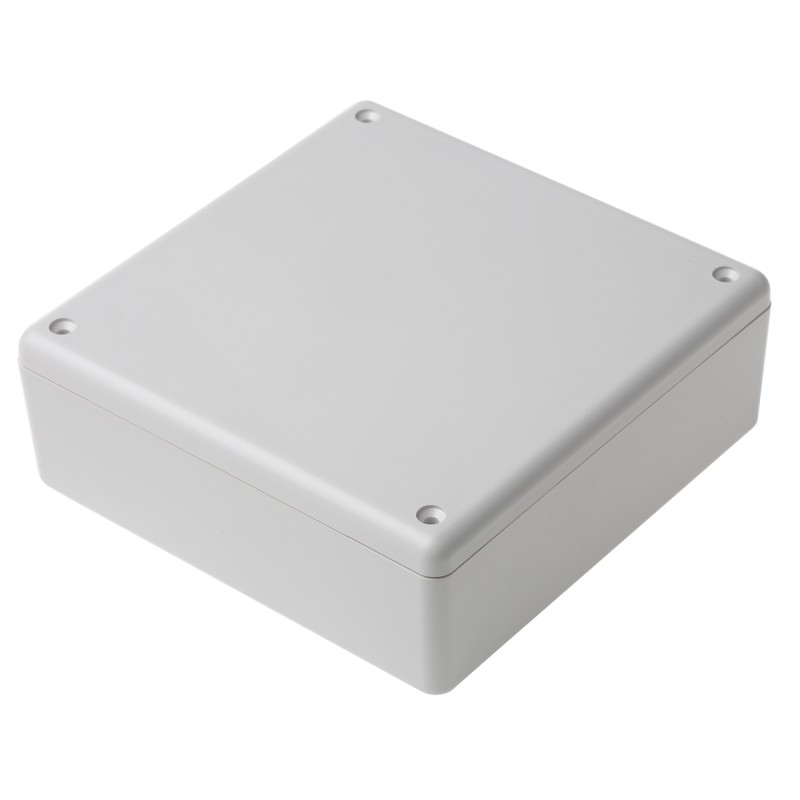 1 pcs - RS PRO White ABS Enclosure, White Lid, 125 x 125 x 45mm