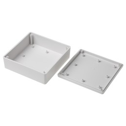 1 pcs - RS PRO White ABS Enclosure, White Lid, 125 x 125 x 45mm