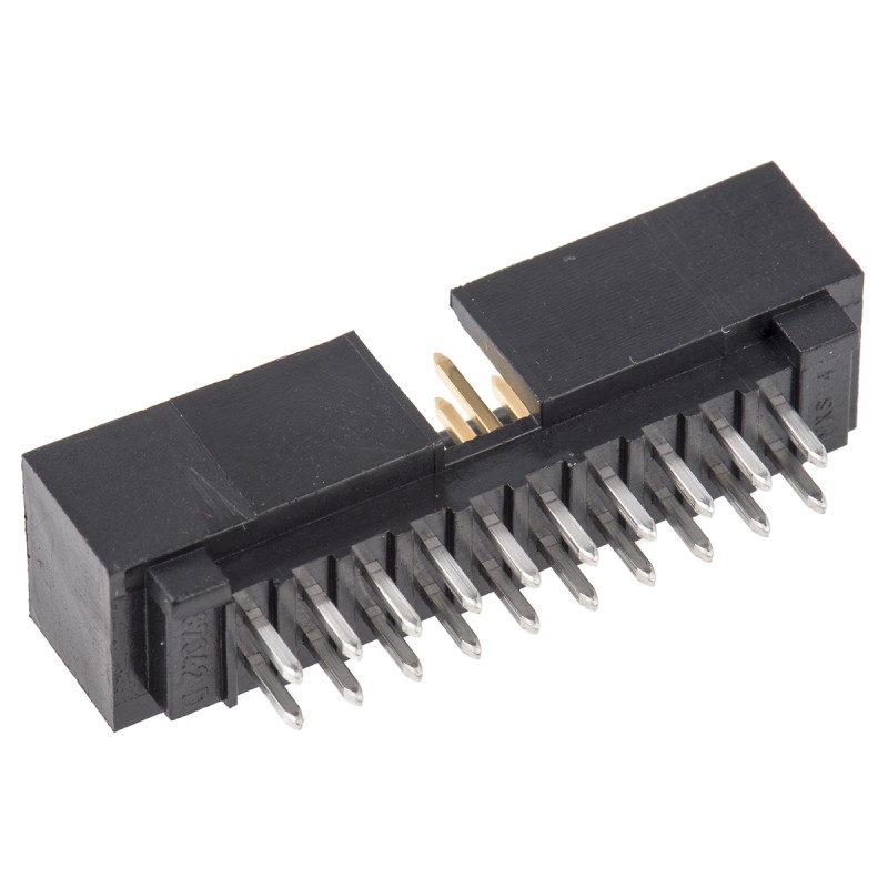 5 pcs - Molex C-Grid Series Straight Through Hole PCB Header, 20 Contact(s), 2.54mm Pitch, 2 Row(s), Shrouded