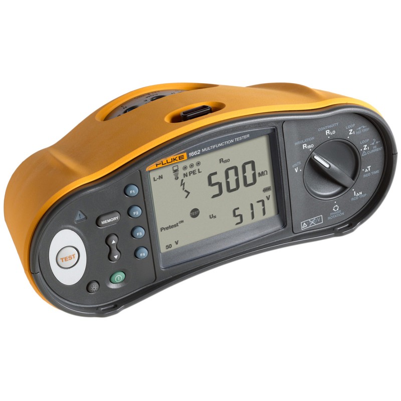1 pcs - Fluke 1662 Multifunction Tester, 100 V, 250 V, 500 V, 1000 V