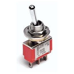 1 pcs : A101TCQ04 - Toggle Switches ON-ON SPDT Toggle Lg w/Bushing