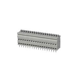1 pcs : TBL009V-254-18GY-2GY - Fixed Terminal Blocks Terminal block, screwless, 2.54, Vertical, 18, Gray w Gray Button