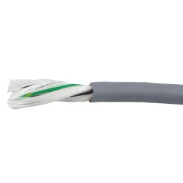 1 Reel of 30 M - Alpha Wire EcoFlex PUR Control Cable, 3 Cores, 1.33 mm², ECO, Unscreened, 30m, Grey PUR Sheath, 16 AWG