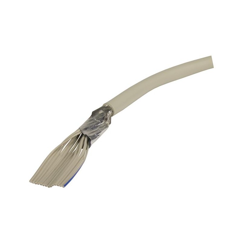 1 Reel of 30 M - Harting Round Ribbon Cable, 15-Way, 1.27mm Pitch, 30m Length