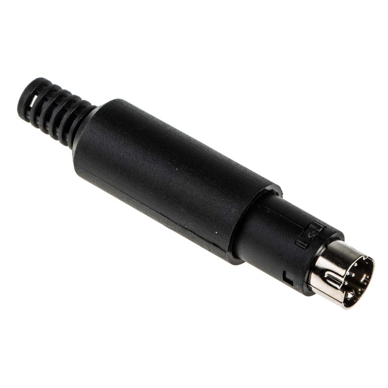 5 pcs - RS PRO 8 Pole Miniature Extension Shaft, 1A, 50 V ac/dc, Male, Cable Mount