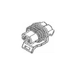 1 pcs : 12124037 - Automotive Connectors 2P FEM BLK CONN ASSY 150 SERIES 14 AMPS