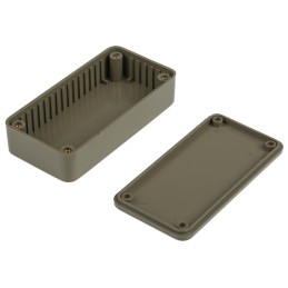 1 pcs - RS PRO Grey ABS General Purpose Enclosure, IP54, Grey Lid, 100 x 50 x 25mm