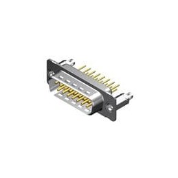 1 pcs : 173109-0229 - D-Sub Standard Connectors FCT DSUB STR PC PLG 15 PN W/SNAPIN M3