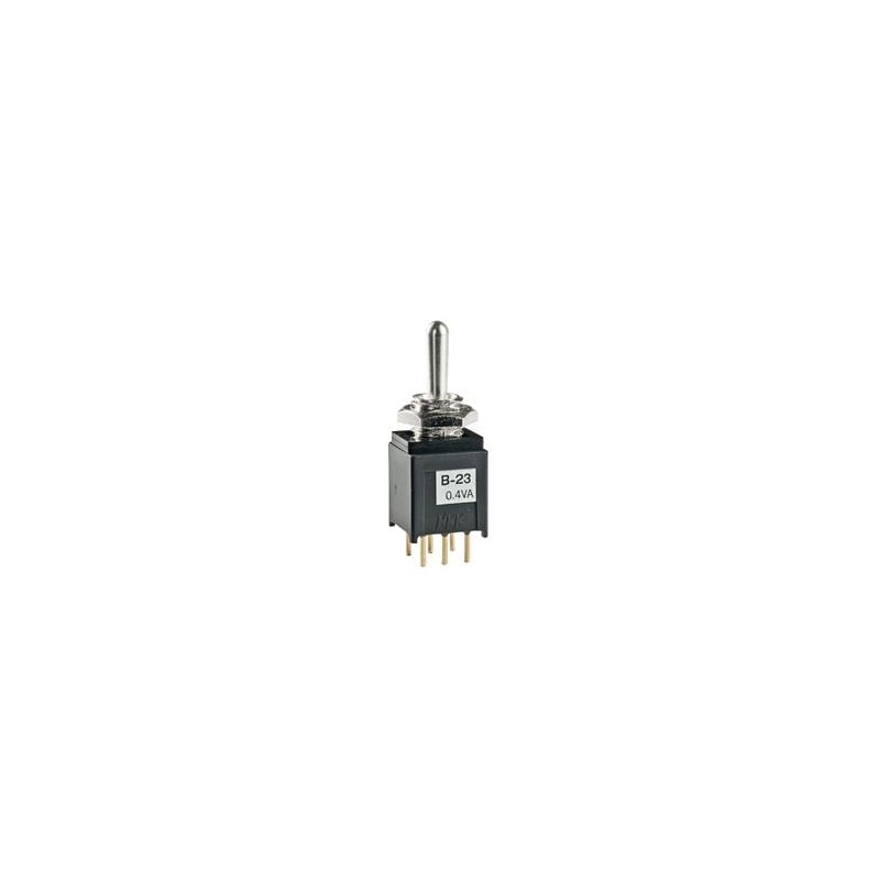 1 pcs : B23A1P - Toggle Switches DPDT ON-OFF-ON