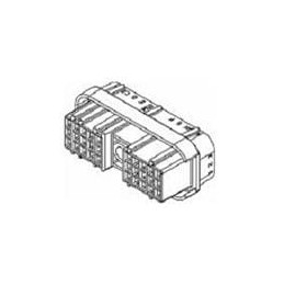1 pcs : 12034397 - Automotive Connectors 30P FEMALE BLACK MP 150 SERIES 14AMPS