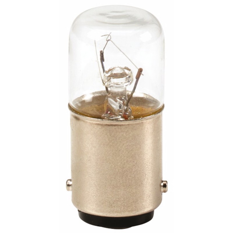 1 pcs - Eaton Incandescent Clear Bulb, BA15d 12 V