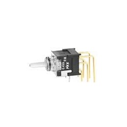 1 pcs : B13JJVCF - Toggle Switches SPDT ON-OFF-ON 0.4VA RED/GRN VERTICAL PC