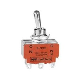 1 pcs : S335 - Toggle Switches DPDT ON-NONE-MOM SOLDER LUG