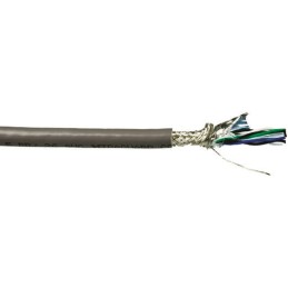 1 Reel of 30 M - Alpha Wire Twisted Pair Data Cable, 5 Pairs, 0.14 mm², 10 Cores, 26 AWG, Screened, 30m, Grey Sheath