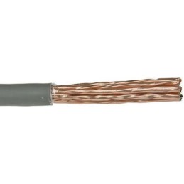 1 Reel of 30 M - Alpha Wire Twisted Pair Data Cable, 12 Pairs, 0.35 mm², 24 Cores, 22 AWG, Screened, 30m, Grey Sheath
