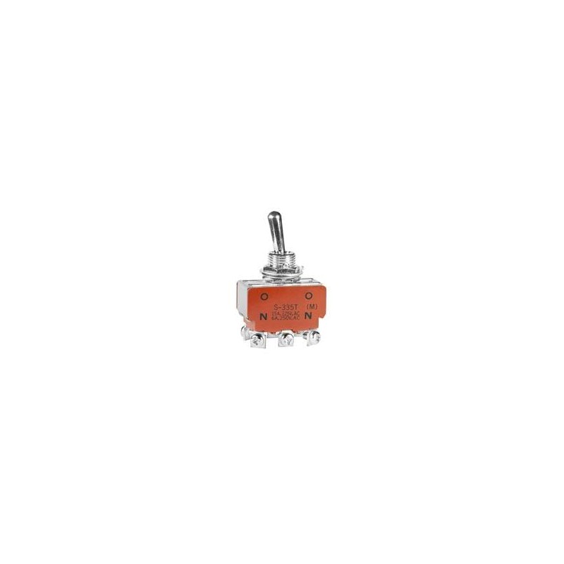 1 pcs : S335T - Toggle Switches DPDT ON-(ON) TOGGLE SCREW LUG