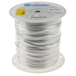 1 Reel of 304 M - Alpha Wire Premium Series White 1.32 mm² Hook Up Wire, 16 AWG, 26/0.25 mm, 305m, PVC Insulation