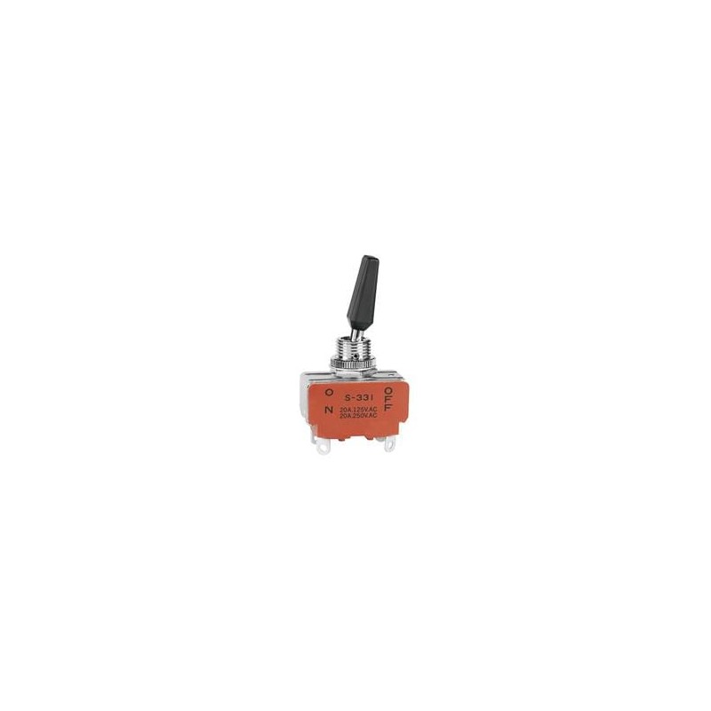 1 pcs : S331R - Toggle Switches DPST ON-NONE-OFF SOLDER LUG