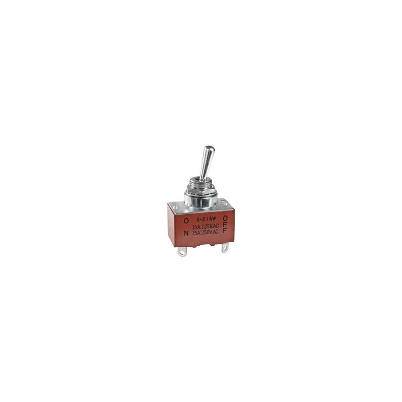 1 pcs : S21AW - Toggle Switches DPST ON-NONE-OFF SOLDER LUG